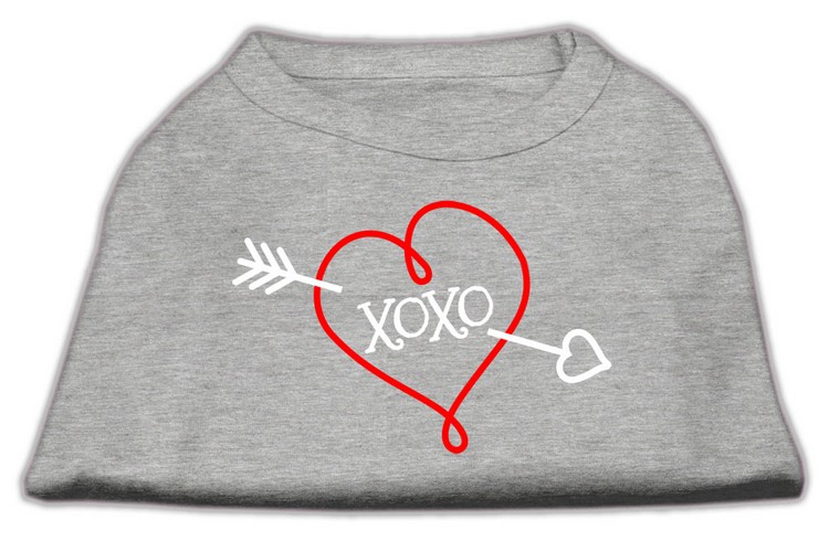 XOXO Screen Print Shirt Grey Sm